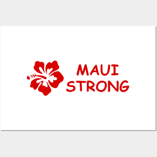 Maui Strong Sticker, Maui Strong Lahaina Support Sticker, Lahaina Hawaii Wildfire Support Sticker, Aloha Lahaina, Waterproof Sticker Posters and Art